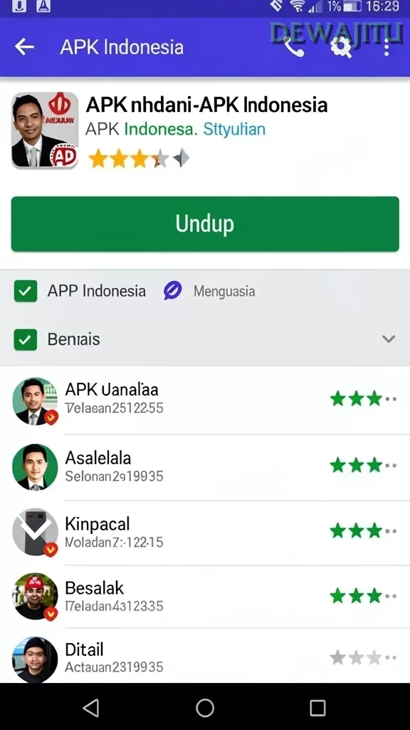 Cuplikan layar 666I — halaman utama