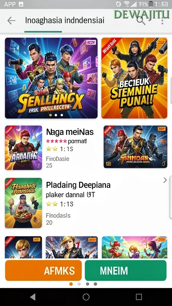 Cuplikan layar PESGSLOT — halaman utama